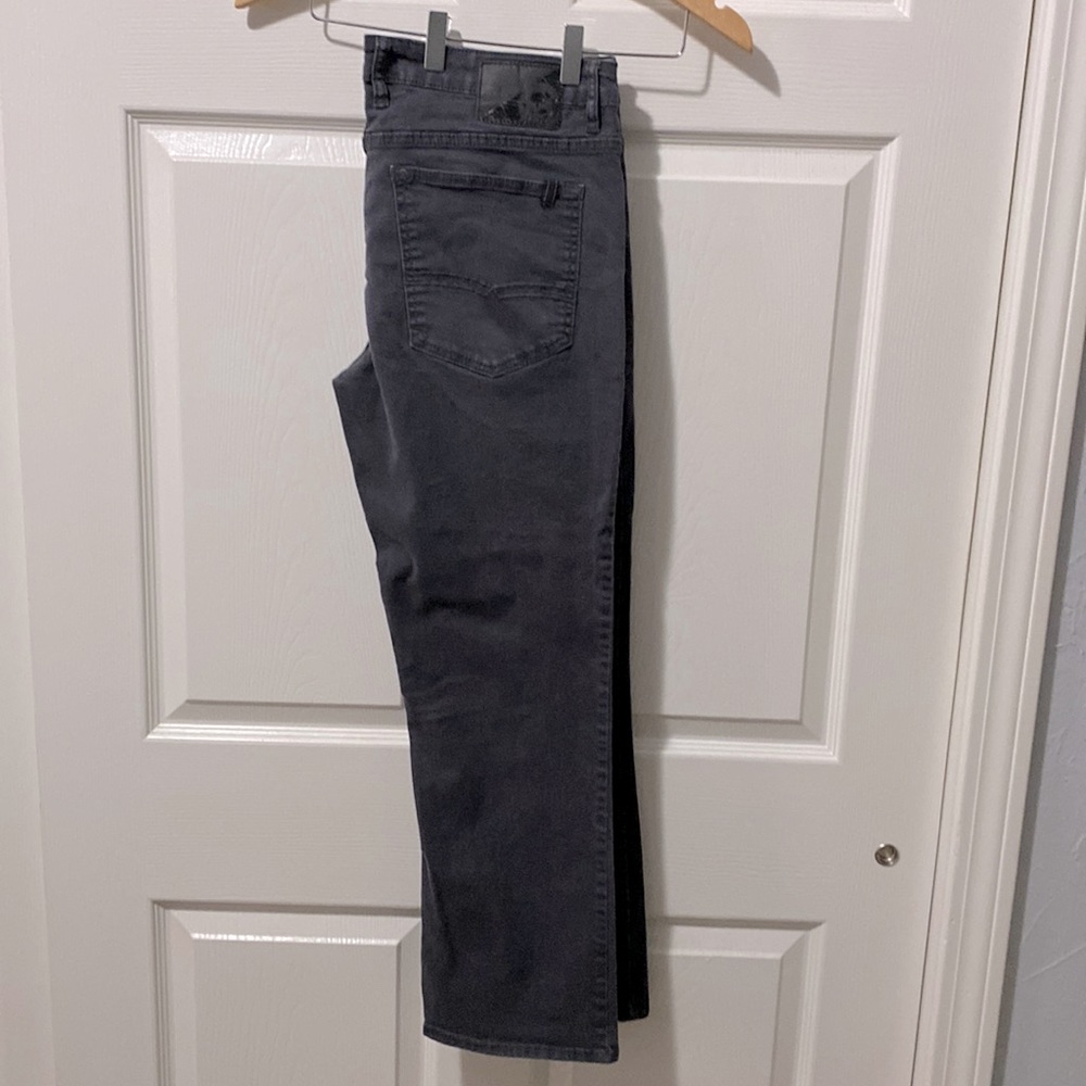 Buffalo David Grey Mens Slim Stretch Jeans